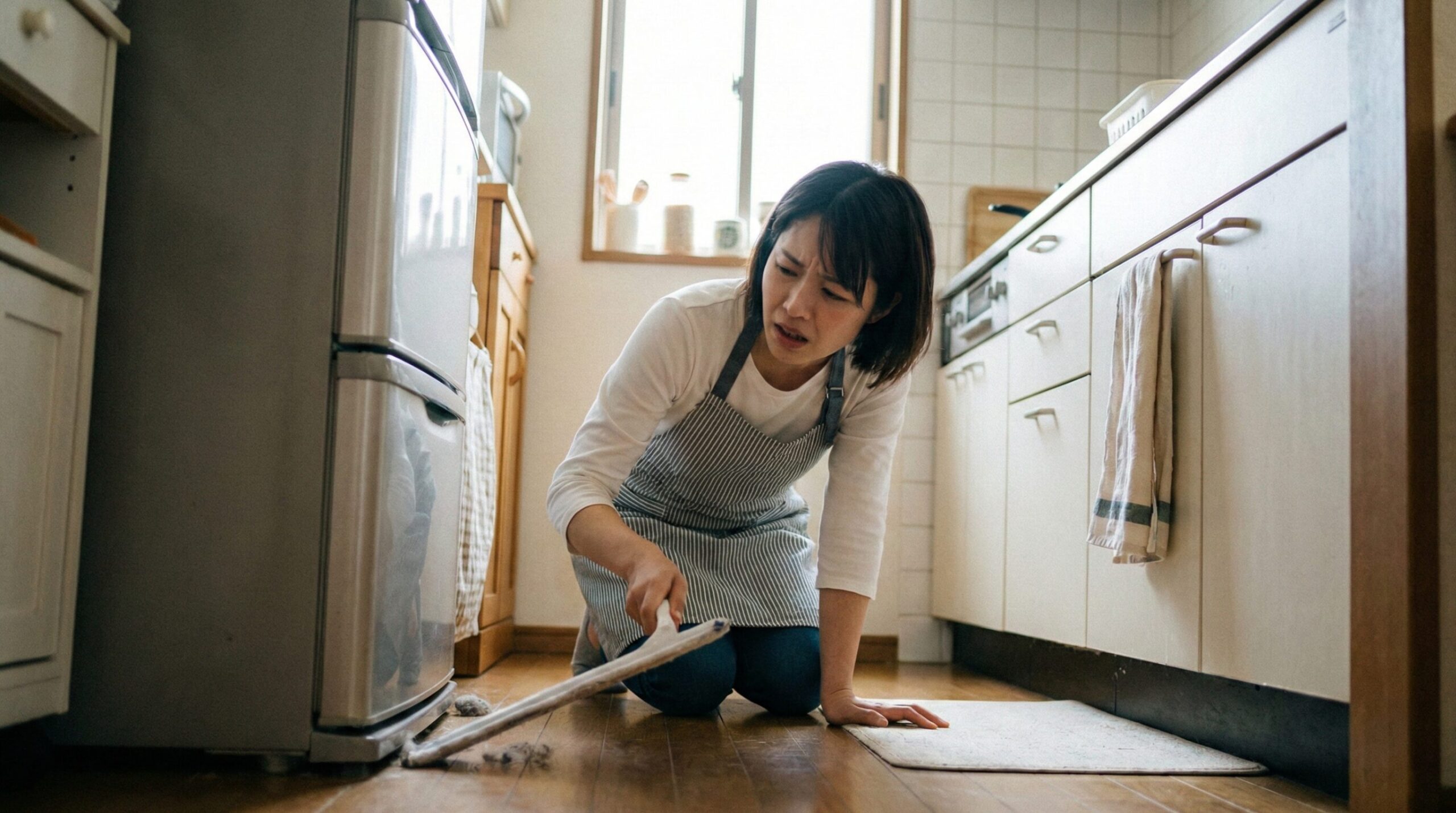 冷蔵庫の下の掃除どうしてる？動かさず隙間をキレイにする方法