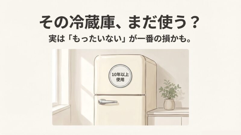 冷蔵庫の買い替えはもったいない？損得と寿命を徹底解説 