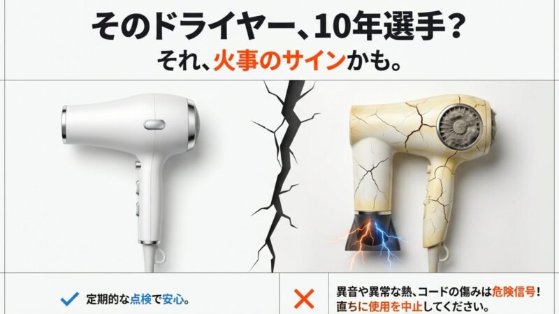 ドライヤーの寿命は何年？10年使える？買い替えサインと長持ち機種の選び方 