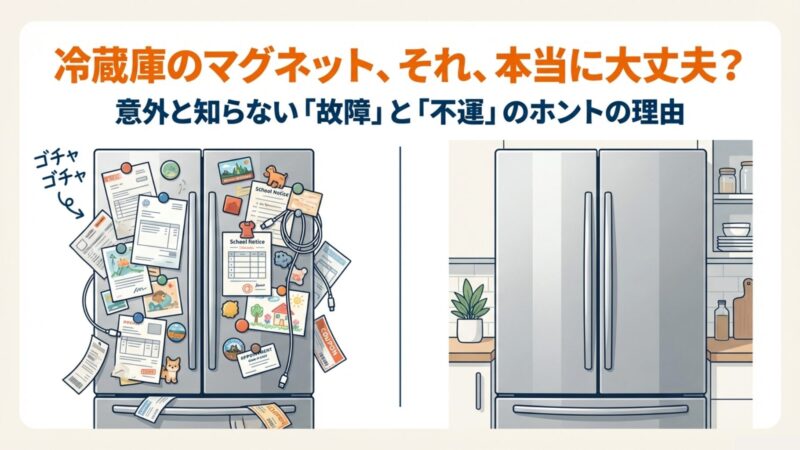 冷蔵庫にマグネットはダメ？故障リスクや風水的にもNGな理由 