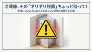 冷蔵庫の設置スペースがギリギリで不具合？最低限の隙間を確保する理由 
