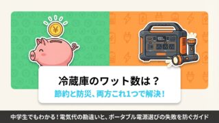 冷蔵庫は何ワット？電気代計算と失敗しないポータブル電源の選び方 