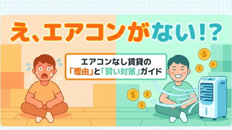 エアコンなし賃貸はなぜ存在する？安さのからくりと代替家電の極意