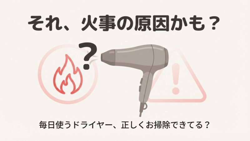 ドライヤーのホコリの取り方決定版！掃除しないとどうなるかも解説 