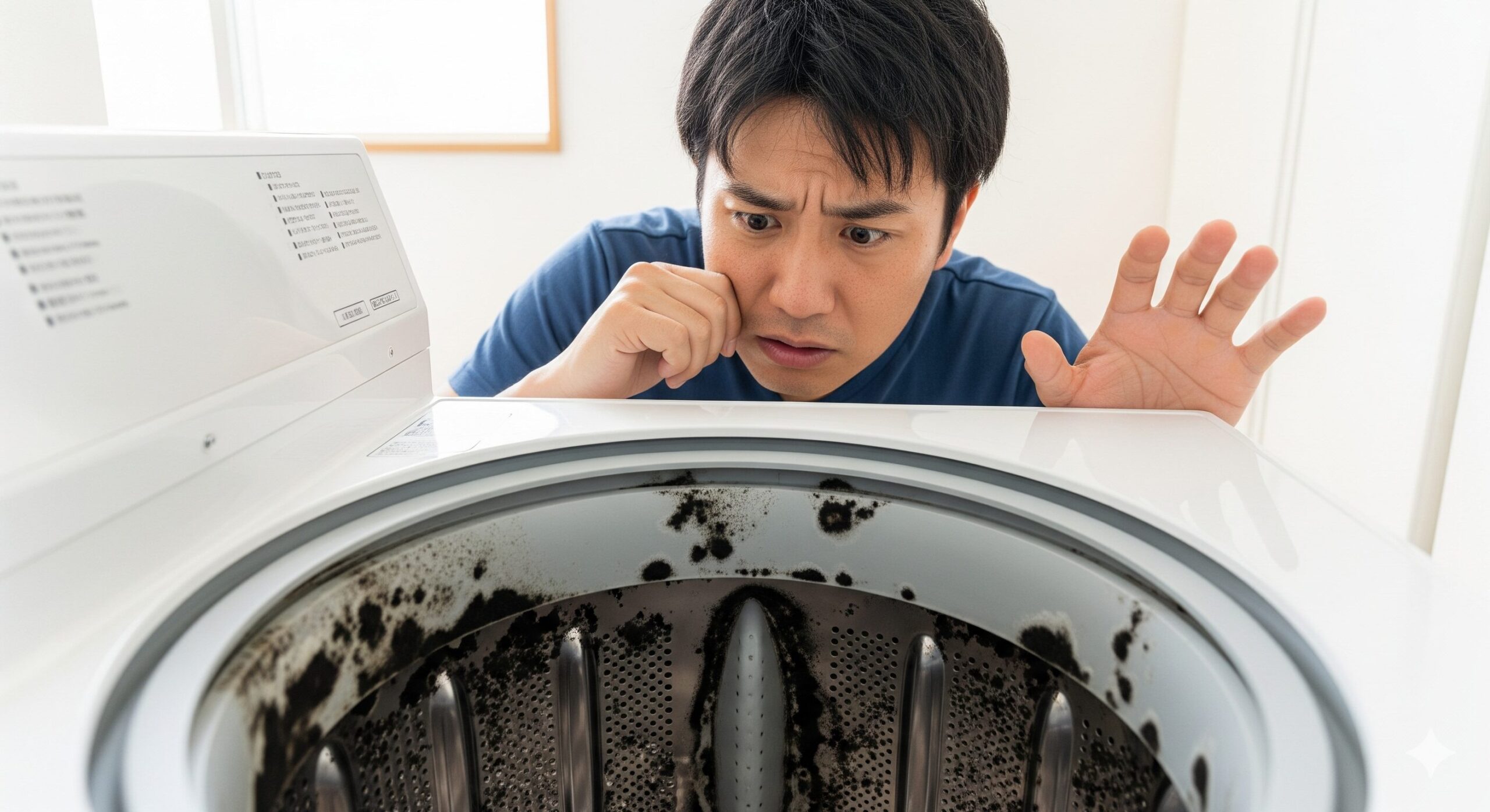 なくならない洗濯機のワカメ！オキシクリーンは原因に効く？