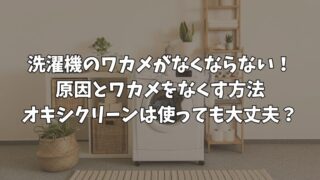 洗濯機のワカメがなくならない！オキシクリーン掃除の注意点 