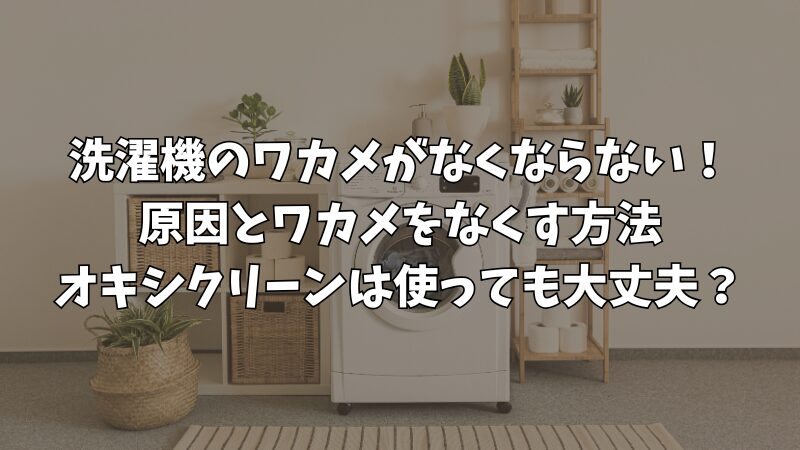 洗濯機のワカメがなくならない！オキシクリーン掃除の注意点 