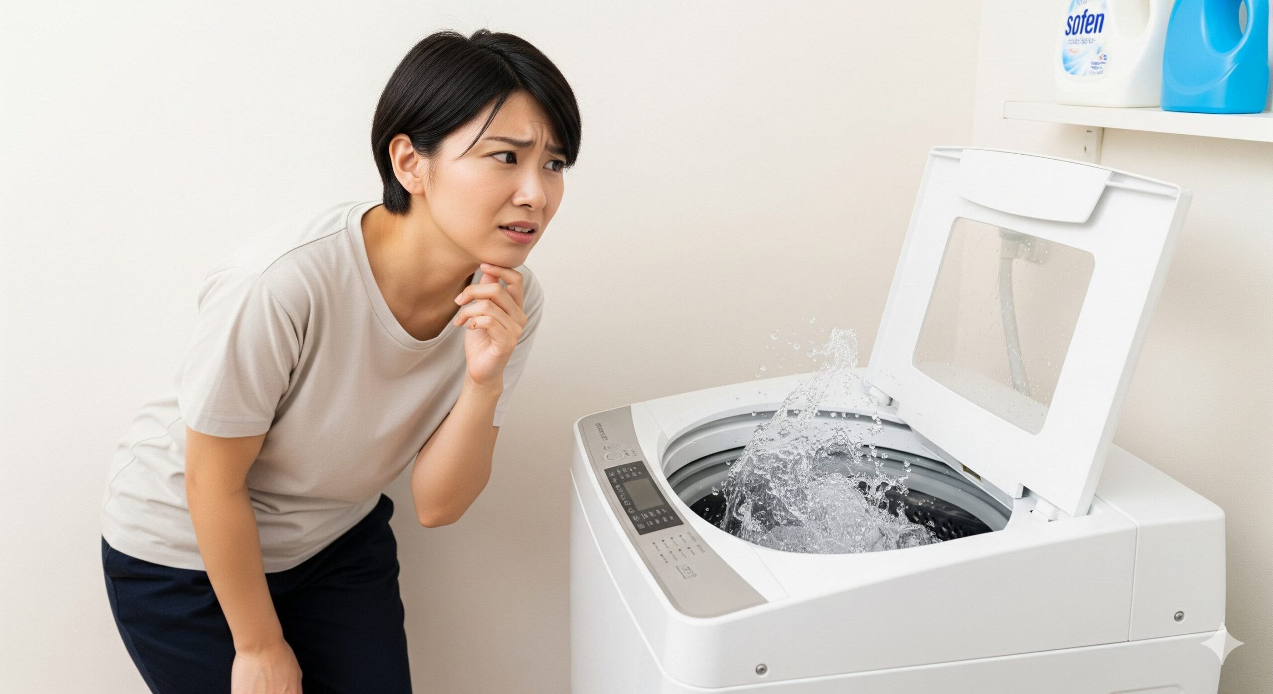 洗濯機が脱水でガタガタする原因と直し方