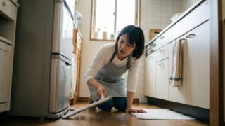 冷蔵庫の下の掃除どうしてる？動かさず隙間をキレイにする方法 