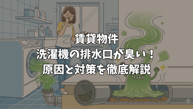 洗濯機の排水溝が臭い！賃貸でできる対策をプロが解説 