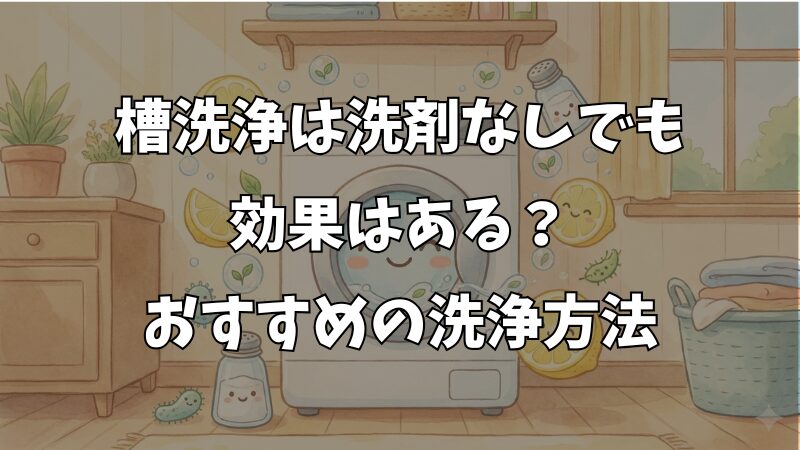 洗濯機の槽洗浄は洗剤なしでもいいの？注意点と効果的な洗浄方法 