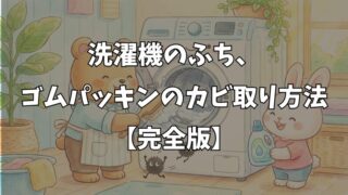 洗濯機のフチのカビ取り方法【完全版】ゴムパッキンの黒ずみをなくす！ 